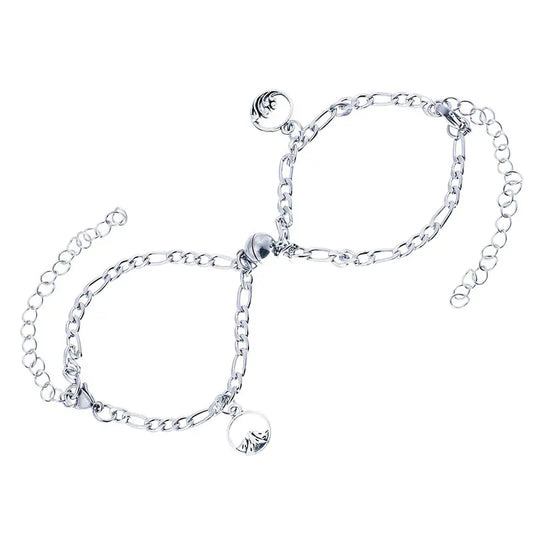 Magnetic Couple Bracelets - Simple Fashion Chain Set
