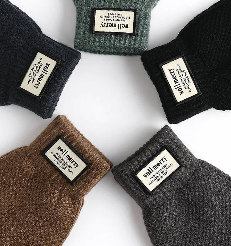 Warm Touchscreen Knitted Gloves for Men (Autumn/Winter)