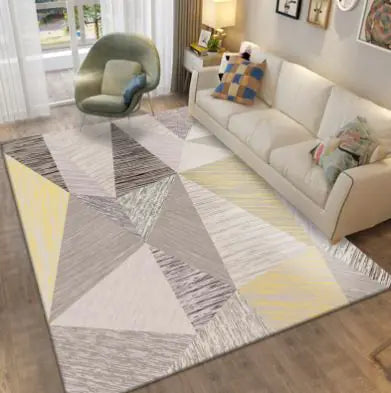 Nordic Minimalist Geometric Area Rug – Modern Living Room Carpet, 80x120cm
