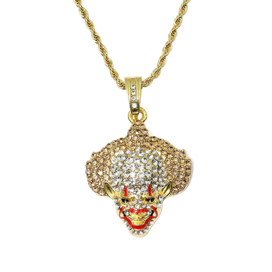 Clown Necklace and Pendant - Hip Hop Style