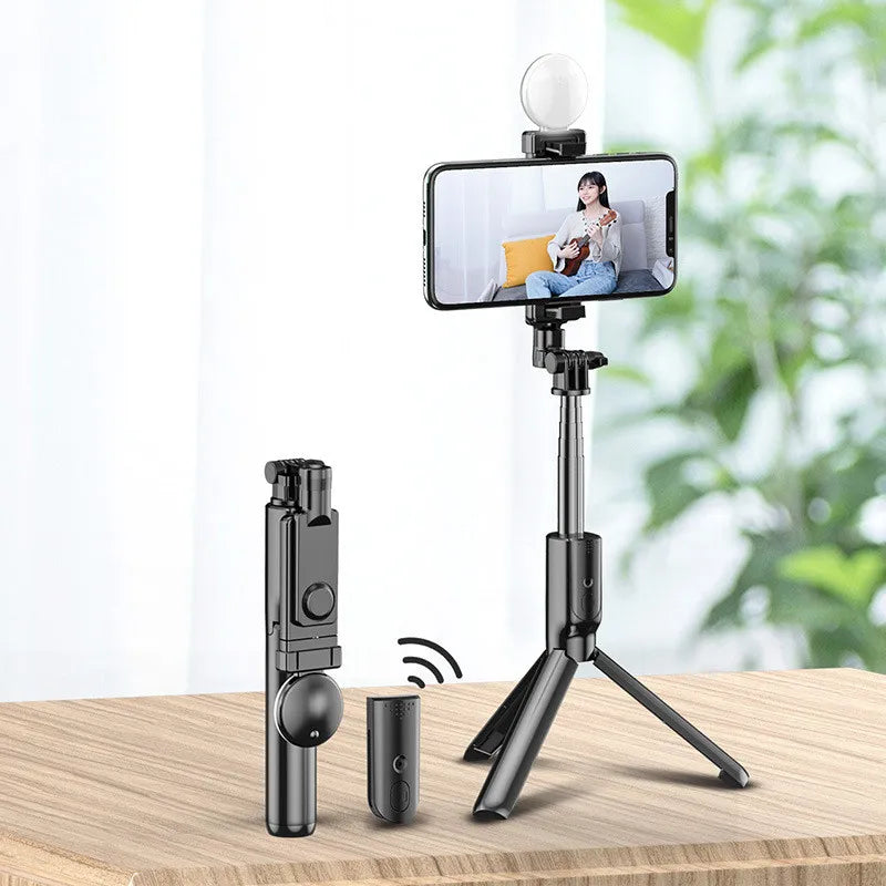Mobile Phone Selfie Stick With Light