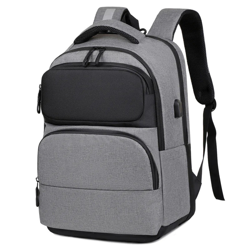 Anti-Theft Backpack with USB Charging & Splash Resistance