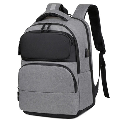 Anti-Theft Backpack with USB Charging & Splash Resistance