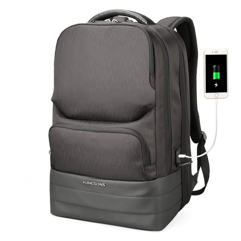 Anti-Theft Backpack with USB Charging & Splash Resistance