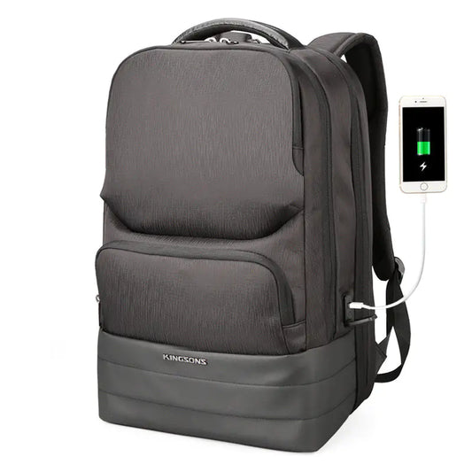 Anti-Theft Backpack with USB Charging & Splash Resistance