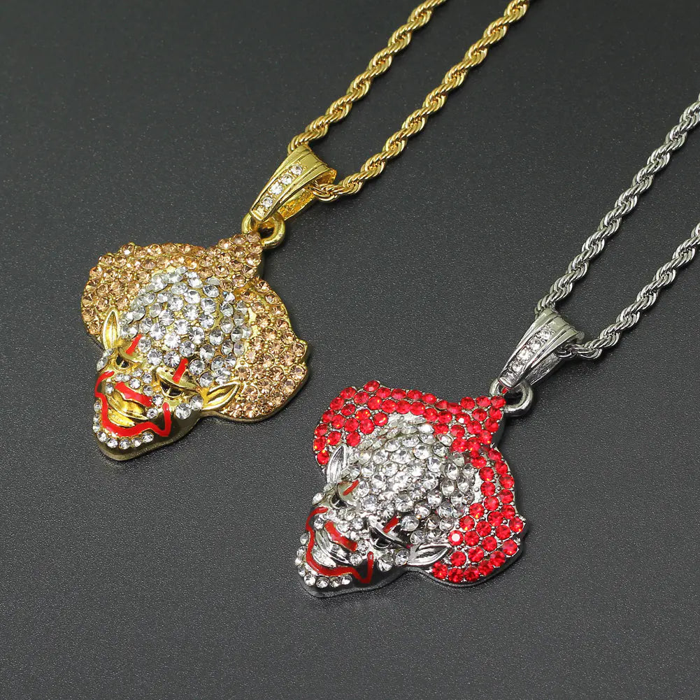 Clown Necklace and Pendant - Hip Hop Style