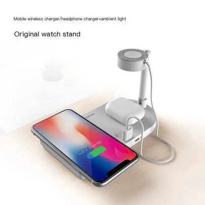 15W Fast Wireless Charger Lamp & Phone Stand (4-in-1)