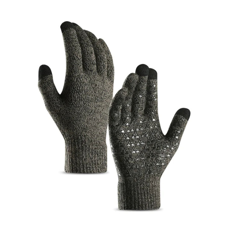 Touchscreen Knitted Gloves with Warm Fleece Lining