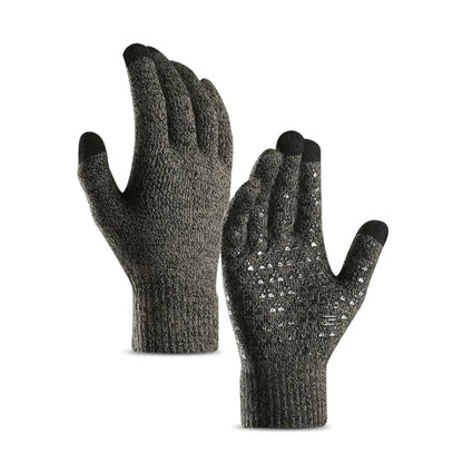 Touchscreen Knitted Gloves with Warm Fleece Lining