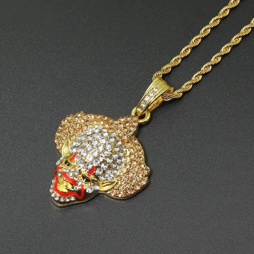 Clown Necklace and Pendant - Hip Hop Style