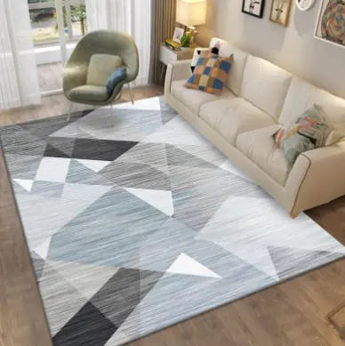 Nordic Minimalist Geometric Area Rug – Modern Living Room Carpet, 80x120cm