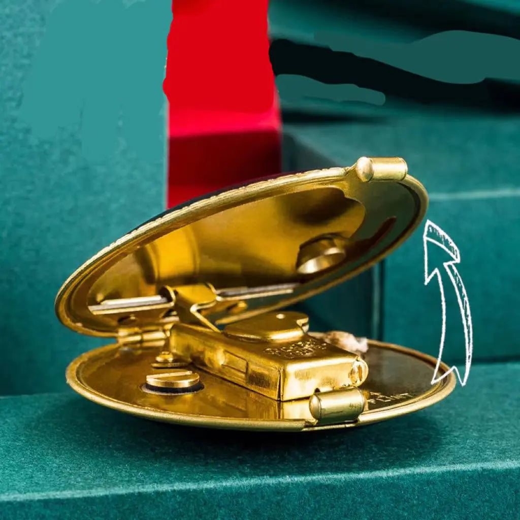 Brass Kerosene Lighter with Grinding Wheel Flint Machine