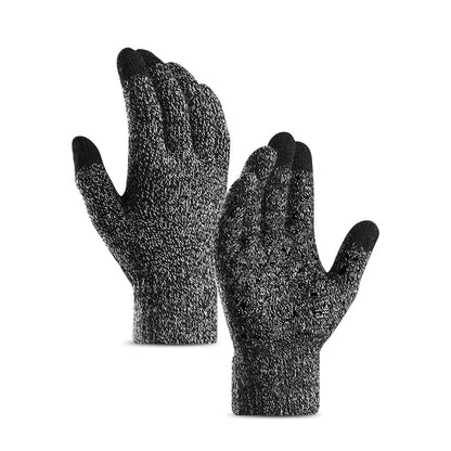 Touchscreen Knitted Gloves with Warm Fleece Lining