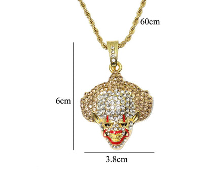 Clown Necklace and Pendant - Hip Hop Style