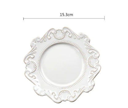 Creative Baroque European Tableware Set (Dinner Plates & Bowls)