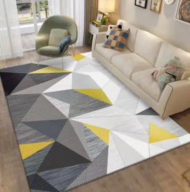 Nordic Minimalist Geometric Area Rug – Modern Living Room Carpet, 80x120cm
