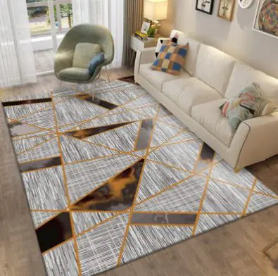 Nordic Minimalist Geometric Area Rug – Modern Living Room Carpet, 80x120cm