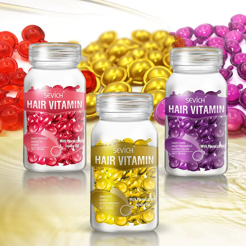 Hair Care Capsules for Smooth, Shiny, Frizz Control