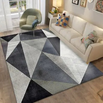 Nordic Minimalist Geometric Area Rug – Modern Living Room Carpet, 80x120cm