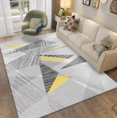 Nordic Minimalist Geometric Area Rug – Modern Living Room Carpet, 80x120cm